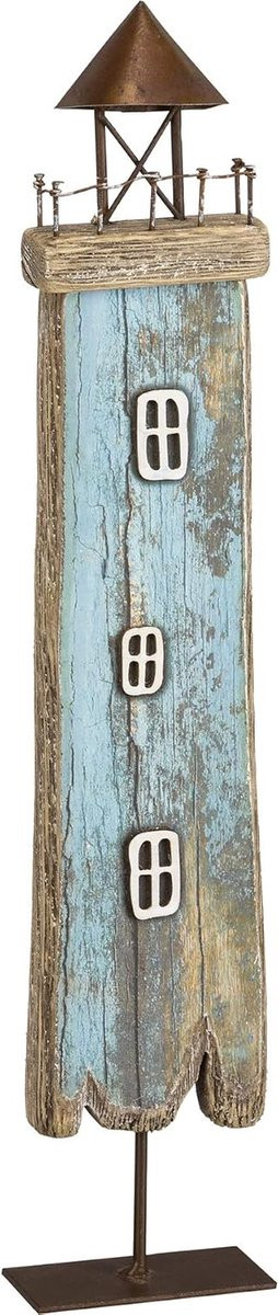 Decoratieve Nanny Beeldje Blauw - 36 cm Hoog