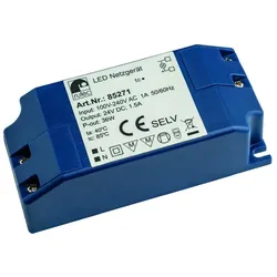 Rutec Projekt LED Netzgerät, IP20 / sek. 24V, 1500mA, 36W, Schraubanschluss, spannungskonstant, schaltbar RUP-PHE271
