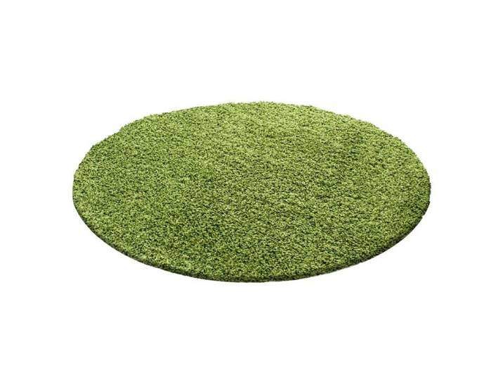SHAGGY - Tapis Uni Rond - Vert 160 x 160 cm
