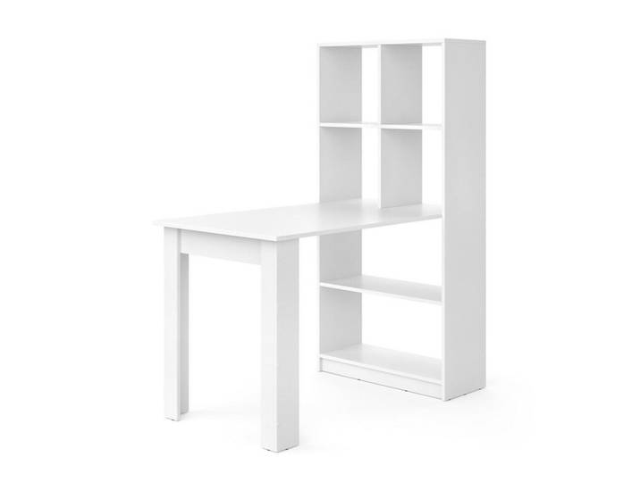 Vicco Esstisch Gael Weiß 70 x 122 cm mit 6 Fächern, Rechteckig, 70x145.6x122 cm, Esszimmer, Esstische