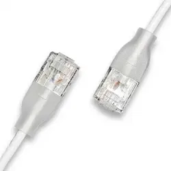 Wantec 7408 Netzwerkkabel Weiß 5 m Cat6a