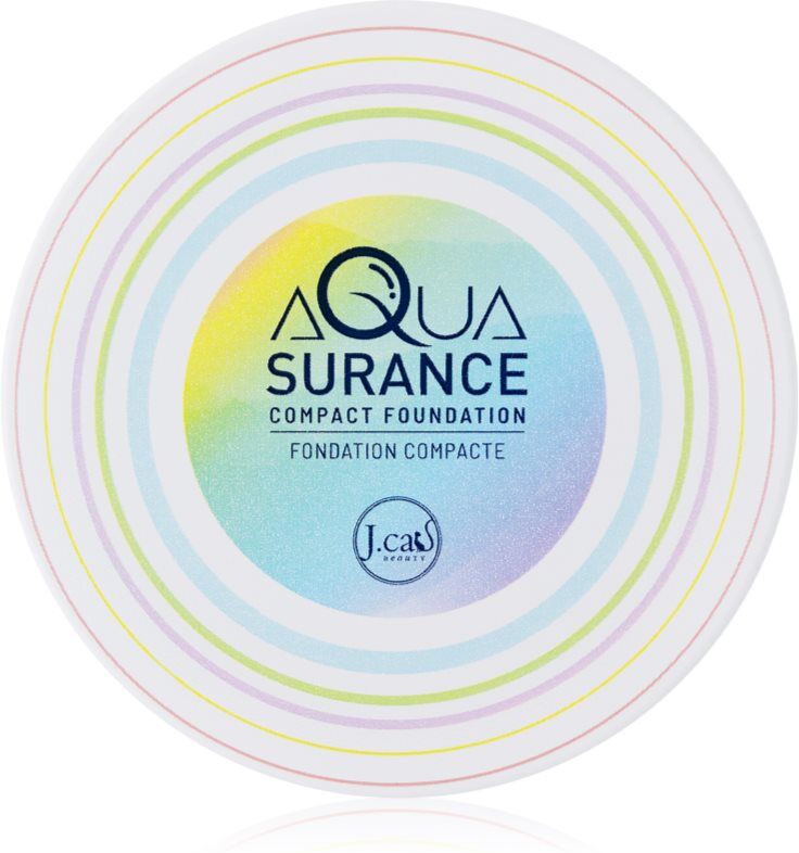 J.Cat Beauty Aquasurance compact powder foundation for medium to full coverage shade 101 Ivory 9 g