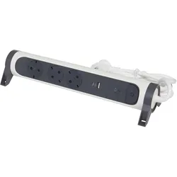 Legrand, Steckdosenleiste, Drehbare Steckdosenleiste, 3-fach Steckdose (3x, CEE 7/3, 1.50 m)