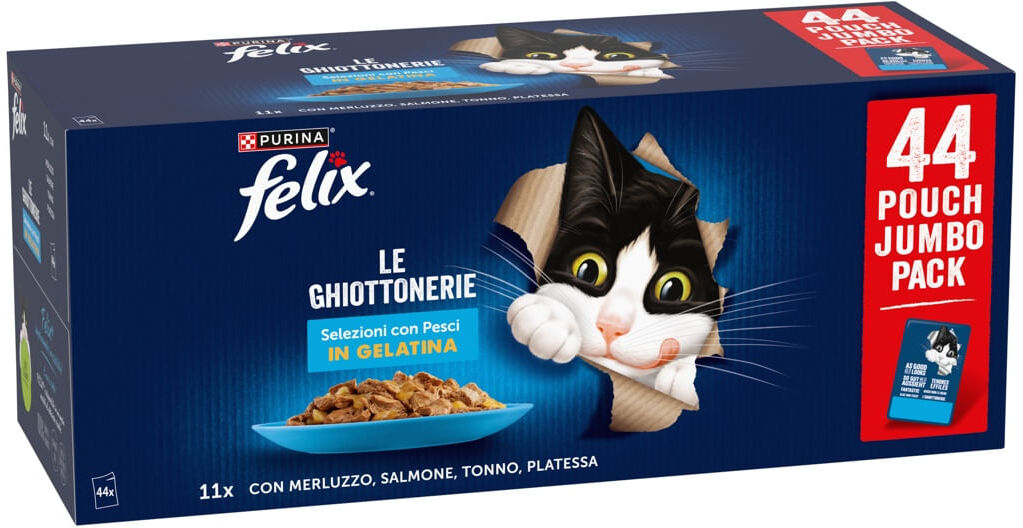 Felix Le Ghiottonerie Cat Busta Multipack 44x85G MIX PESCE