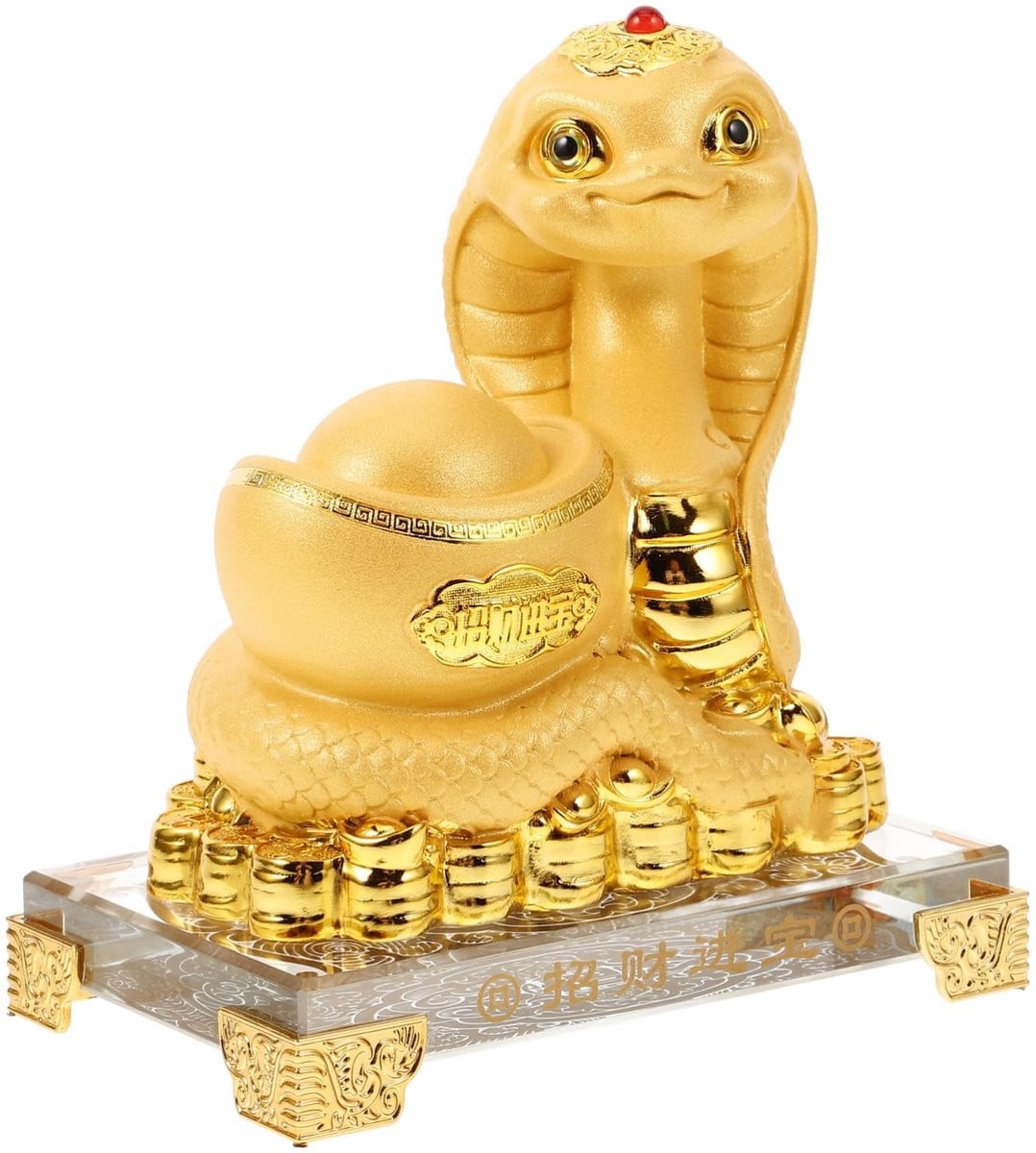 Solidchoice Chinese Miniatuur Slang Standbeeld voor Feng Shui Decoratie