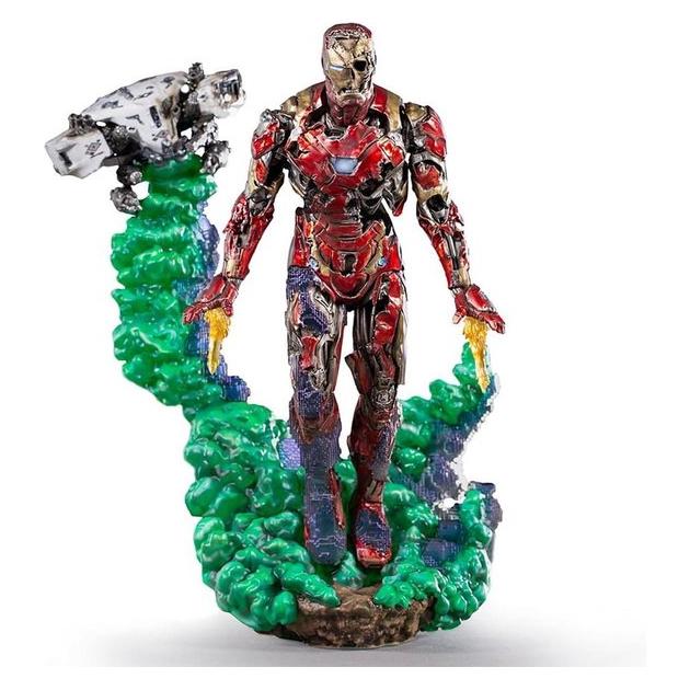 Iron Studios 30920-10 Spider Far From Home BDS Art Scale Deluxe 1/10 Iron Man Illusion 21 cm, Multi- (1281969)