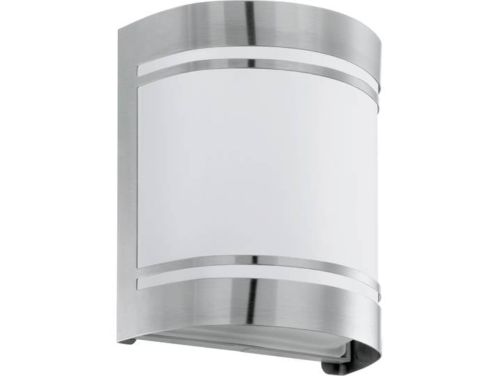 Eglo Wandlampe aussen Cerno Edelstahl Edelstahl B 10.5 cm IP44 - Wandlampe aussen