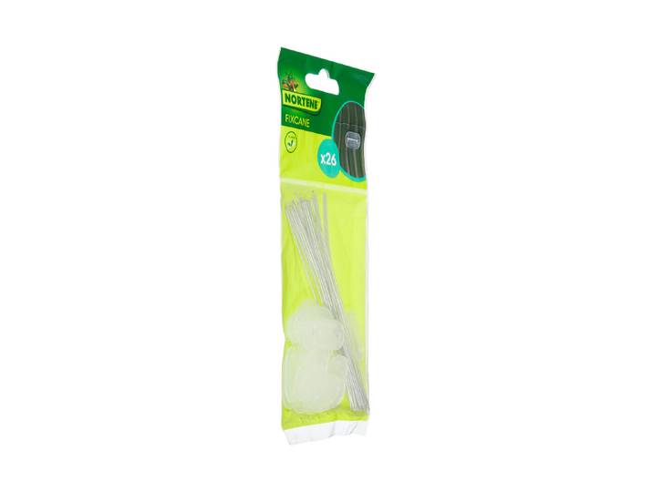 Nortene Befestigungssystem Fixcane 1.9x3.3 cm Transparent 20 Stk.