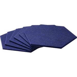 Magnetoplan Akustikplatte  ecoAware, 1010001, für Wand, 37 x 32 x 0,9 cm, aus Polyesterfaser, dunkelblau, 6 Stück