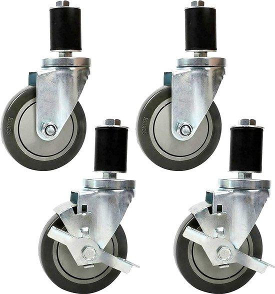 Famanu Meubelrollers – Set robuuste transportwielen voor zware lasten