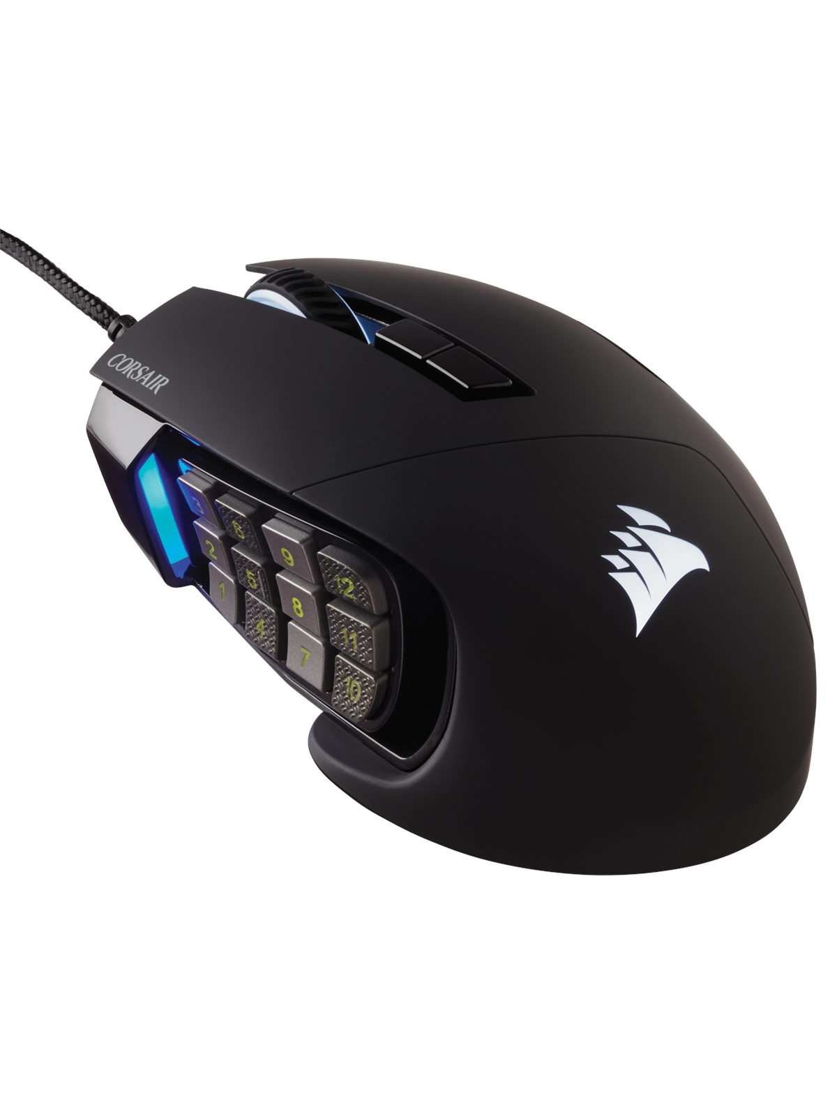 Corsair SCIMITAR RGB ELITE MMO - Black - Gaming Maus (Schwarz mit RGB)