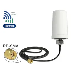 DELOCK WL-Antenne RP-SMA 2dBi Schraubmontage outdoor