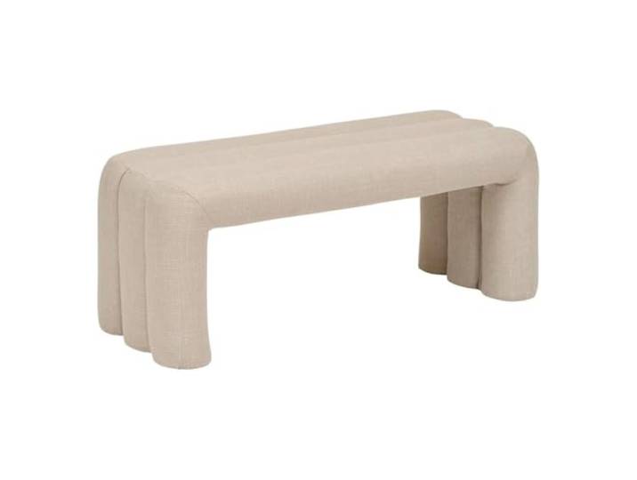 Atmosphera - Sisco Bank – Moderne Bettbank in Tonoptik – Bequeme Polsterung – Stabiles Holzgestell – 102 x 42 cm, 2 Sitzplätze