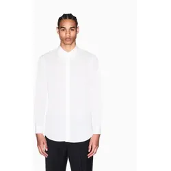 A|X Armani Exchange für Herren. XM002319AF24533U0009 Weißes Baumwollhemd (L), Lässig, Baumwolle, Klassisch, Langarm