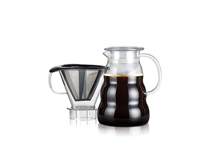Bodum - 11762-10-01S - MELIOR - Cafetière\, Filtre Permanent Maille INOX\, 8 Tasses - 1\,0 L