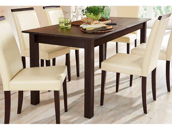 Esstisch GOODPRODUCT Danuta, Tisch, Speisetisch , braun (dunkelbraun), B:180cm H:75cm T:90cm, Tische, Esstisch, wahlweise mit Schublade, aus massiver Kiefer, FSC-zertifiziert
