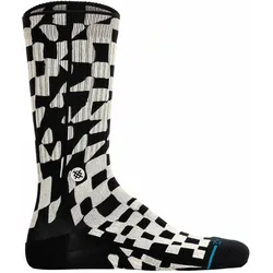 Wave Check Crew Unisex Socken