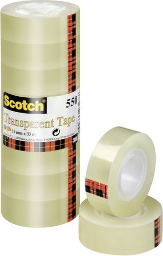 Scotch 5501933 5501933 Klebeband Scotch 550 Transparent (L x B) 33m x 19mm 8St.