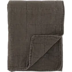 Chic Antique Aix Vintage Quilt, 180 x 130 cm, mokka