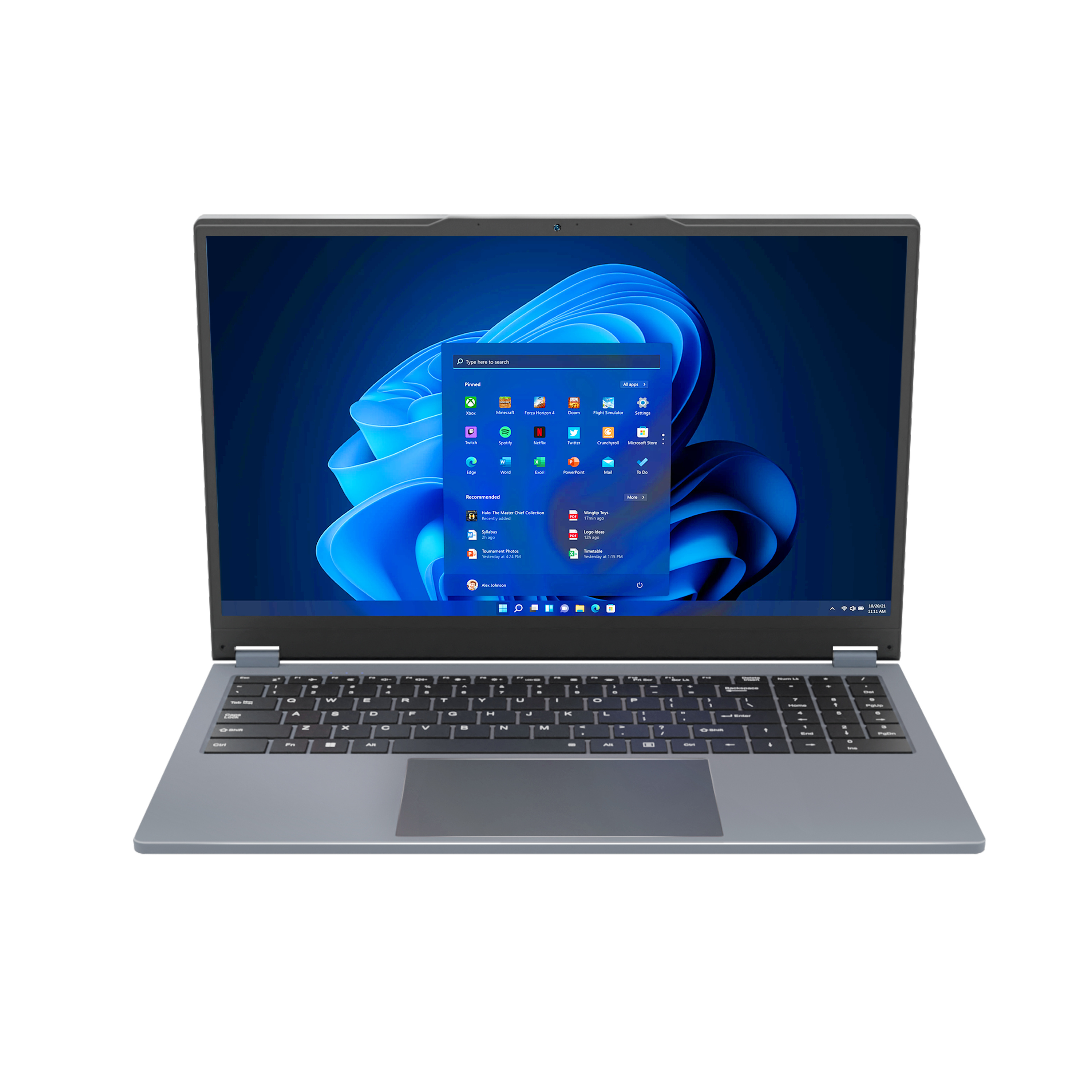 Ninkear YBOOK15 15,6-Zoll-Laptop, AMD Ryzen 3, 16 GB RAM, 512 GB SSD, Windows 11, Full-HD-IPS-Display, Silbergrau