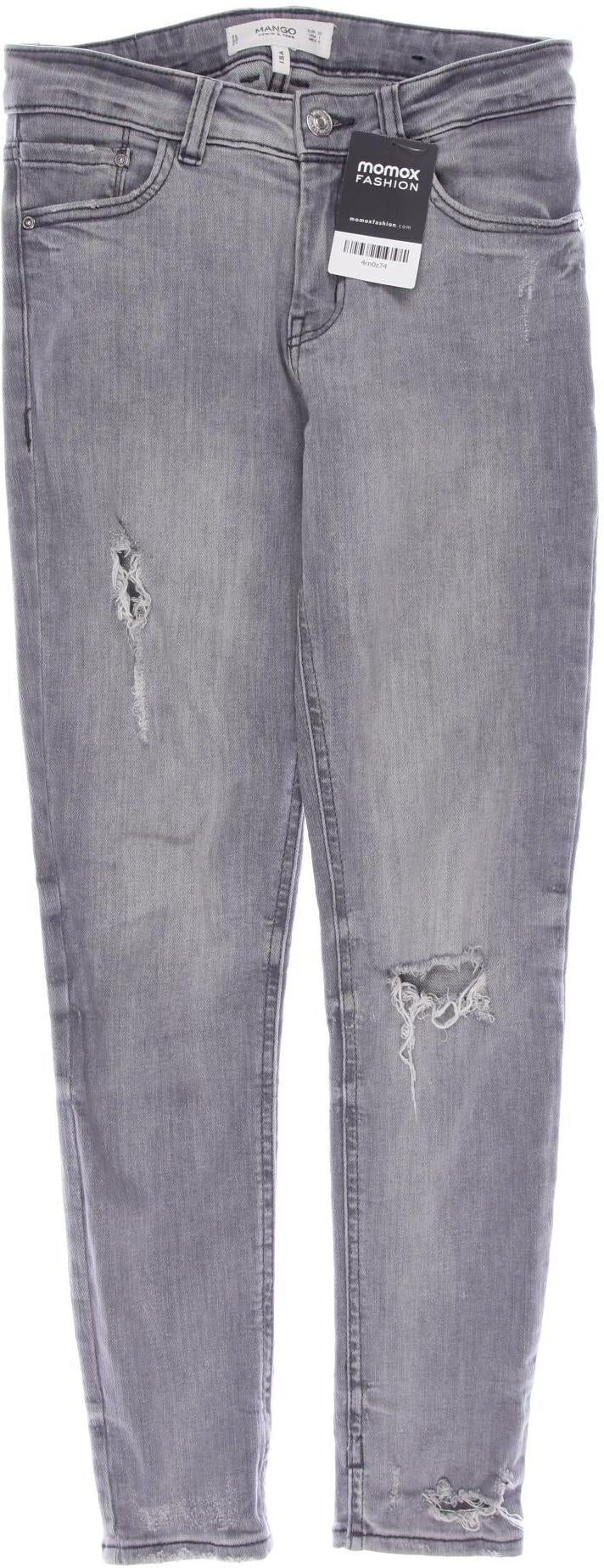violeta by Mango Damen Jeans, Grau, Gr. EU 32, Elasthan / Baumwolle - Second Hand