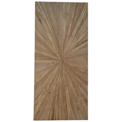 SIT Möbel Tischplatte aus recyceltem Teak, naturbelassen |B160 x T90 x H5 cm|07185-01| Serie TOPS & TABLES