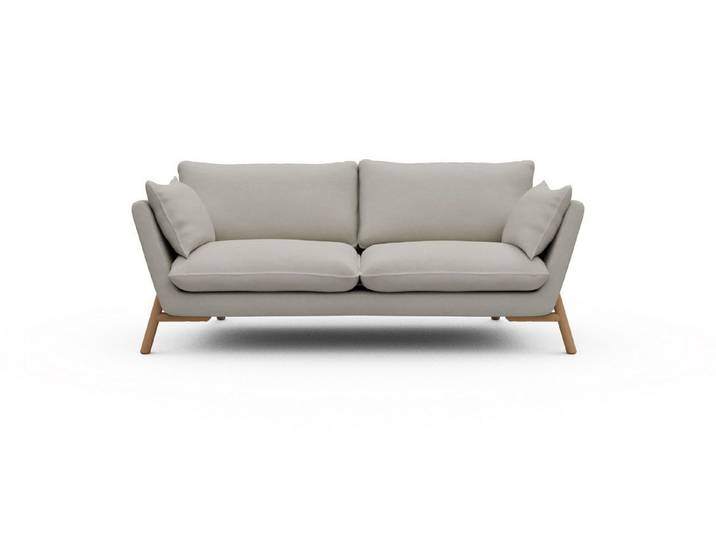moebelfaktor Sofa Emil 2-Sitzer, schräg gestellte Armlehnen, hoher Rücken
