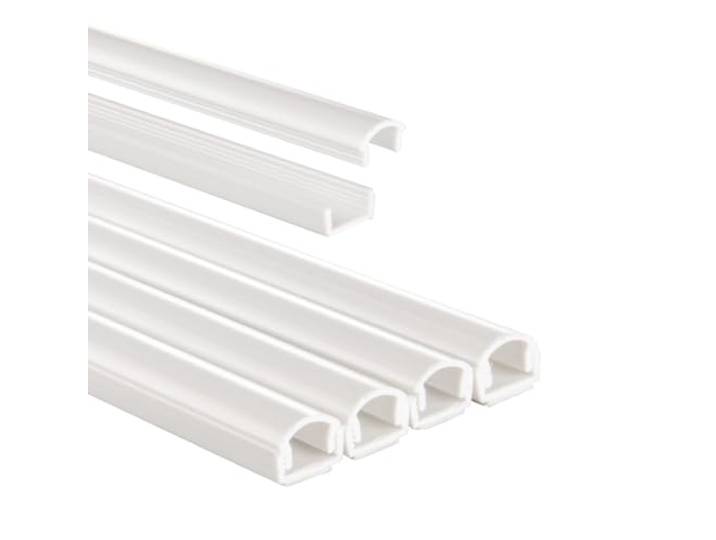 Hama Kabelkanal selbstklebend, 4er Set, 100x1,1x1cm, für bis zu 2 Kabel