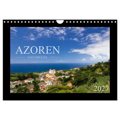 Azoren - São Miguel (Wandkalender 2027 DIN A4 quer), CALVENDO Monatskalender