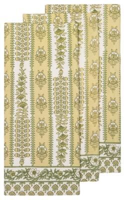 Couleur Nature Provence Avignon Tea Towels - Set of 3 - Pistache