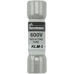 Eaton KLM-2 Sicherungseinsatz, 2 A, AC 600 V, DC 600 V, 100 kA, 10 x 38 mm, ergänzend, UL, CSA, Voller Bereich, superflink LIMITRON SUPERFLINKE  - 10 Stück