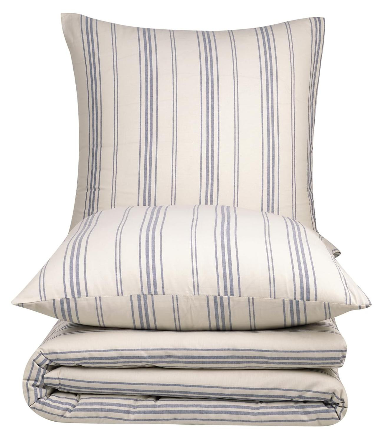 Renforcé Beddengoed Set van 100% Katoen - Blauw - 220 x 200 cm met 2 Kussenslopen