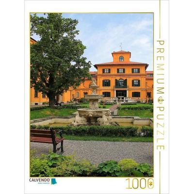 CALVENDO Puzzle Münchner Lenbachhaus und Garten | 1000 Teile Lege-Größe 64x48cm Foto-Puzzle für glückliche Stunden