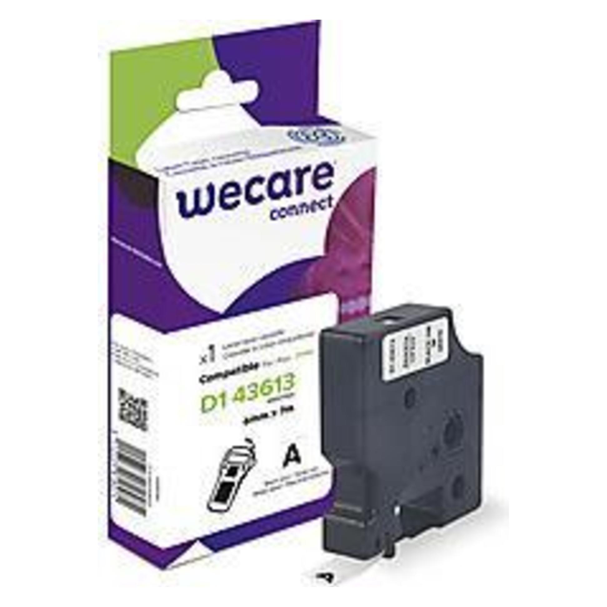 Armor OWA K80011W4 Etiketten erstellendes Band Schwarz auf weiss (0.60 cm, Schwarz, Weiss) (K80011W4)