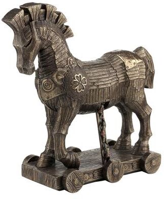 Veronese Design 10.83 in L The Trojan Horse Figurine Poly Resin