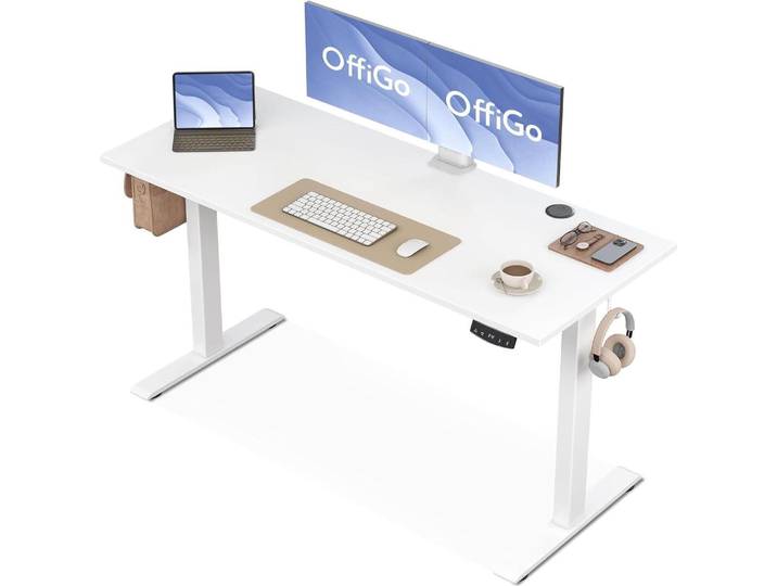 Höhenverstellbarer Elektrischer Schreibtisch 140 cm, Memory-Funktion, Gaming Tisch