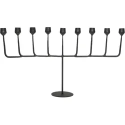 Chic Antique Kerzenständer 9-armig, H33/L33 cm schwarz