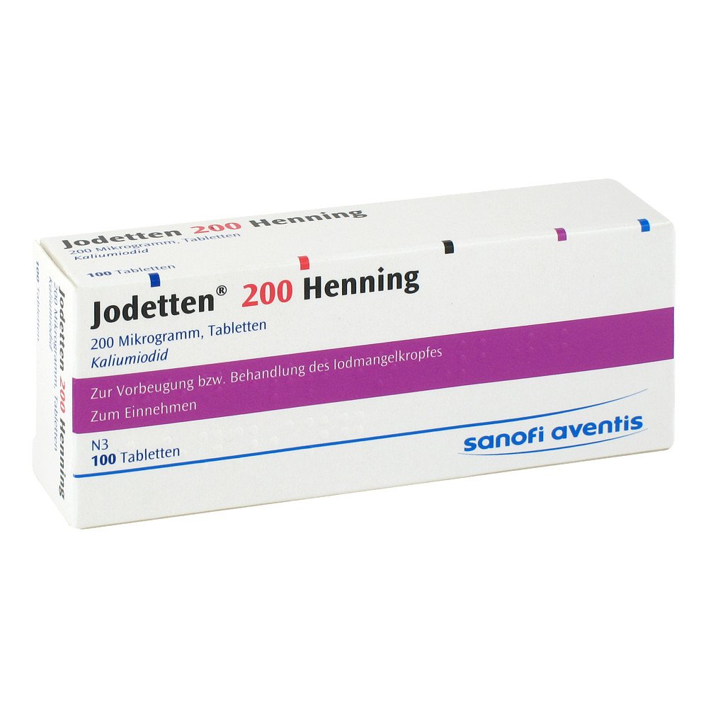 Sanofi-Aventis Deutschland GmbH Jodetten 200 Henning 200 Mikrogramm 04926007