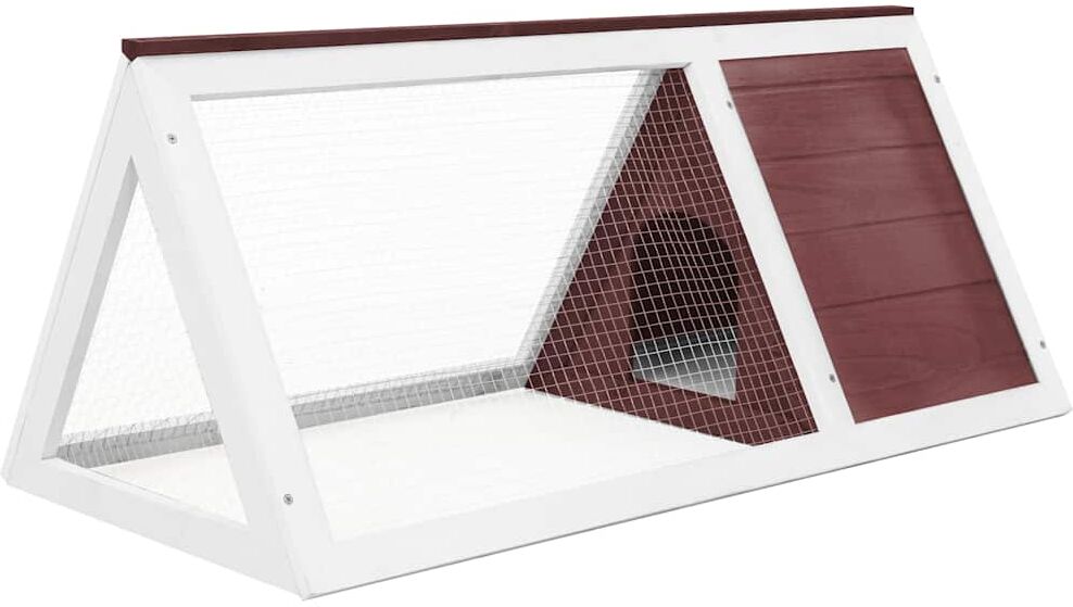 vidaXL Clapier Marron Bois