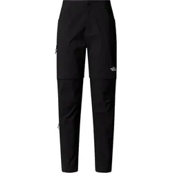 THE NORTH FACE Damen Wander Hosen EXPLORATION REG STRAIGHT CONVERTIBLE P, Größe 36 in Schwarz Schwarz