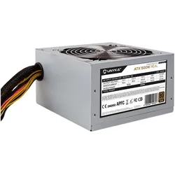 Unykach 52500 (500 W), PC Netzteil, Silber