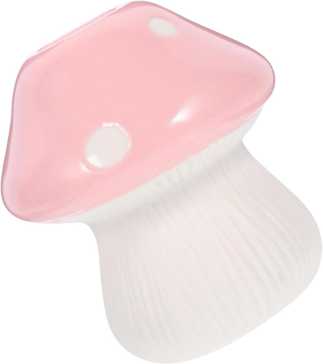 Keramische Kaarsenhouder Paddenstoel Roze 9x9x9 cm