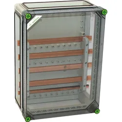 Spelsberg 04135401 Sammelschienengehäuse, Schutzart IP65, Schlagfestigkeit IK08, Schutzklasse II, Bemessungsisolationsspannung 690V AC, halogenfrei