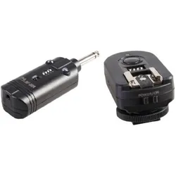 Falcon Eyes Radio Blitzauslöse Set RF-DD2.4 auf AAA-Batterie, Fernauslöser, Silber, Schwarz