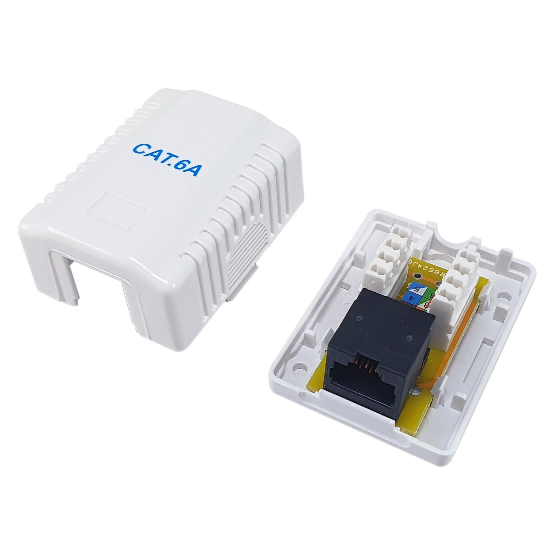 equip Aufputzdose Cat6A 1-Port RJ45 UTP (235215)