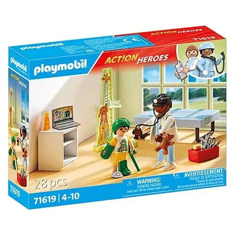 Playmobil Kinderarzt mit Teddybär (Playmobil Action Heroes) (71619)
