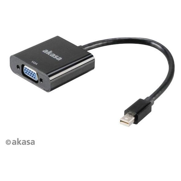 Akasa - adaptér miniDP na VGA - (Mini DP, VGA) (AK-CBDP07-20BK)