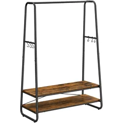 Kleiderständer in Braun, Schwarz ca. 100x160x45 cm
