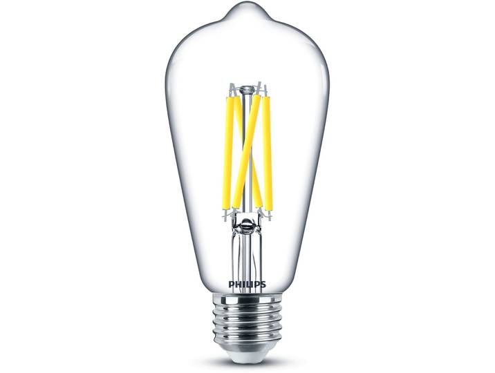 Leuchtmittel Philips Glas E27 5.9 W - Farbe: klar - LED - Lichtfarbe: Extra warmweiss - LED Leuchtmittel