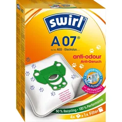 Swirl Staubbeutel A 07 Anti-Odour VE4